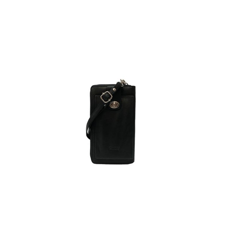 Smartphonetasche von CiNiNO® aus echtem Leder mit Geldfächern