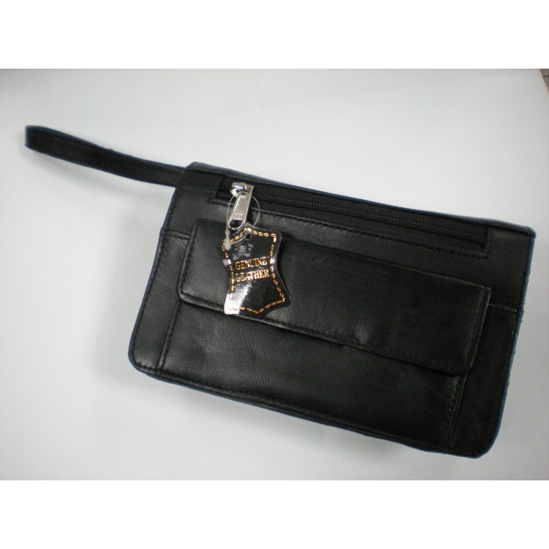 Schulter-, Gürtel- oder Handgelenktasche echt Leder