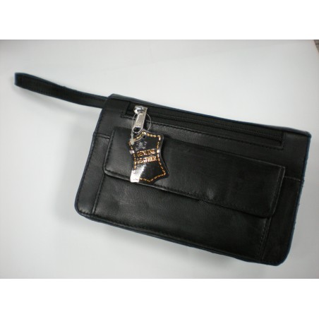 Schulter-, Gürtel- oder Handgelenktasche echt Leder