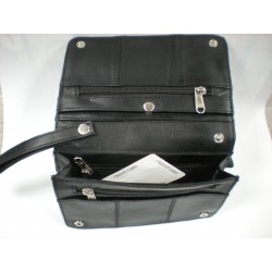 Schulter-, Gürtel- oder Handgelenktasche echt Leder